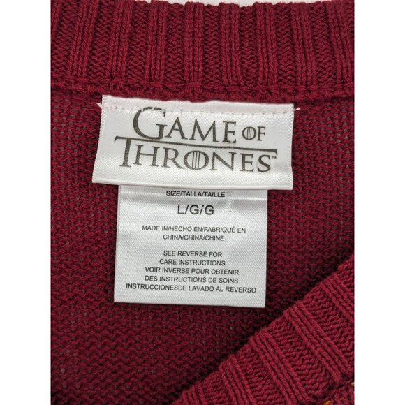Game Of Thrones Pullover Sweater Adult Size L I Drink And I Know Things Cosplay - Picture 7 of 9